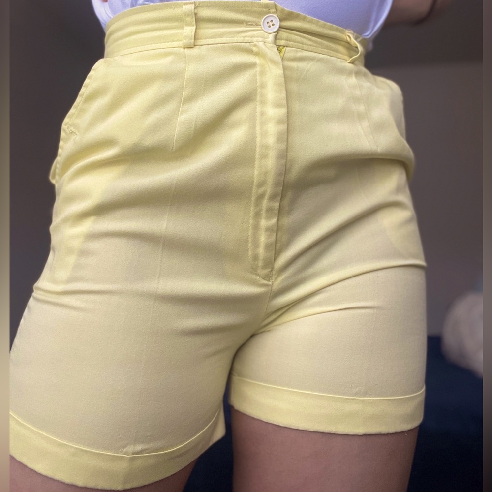 Yellow 80s Hunter’s Glen Shorts